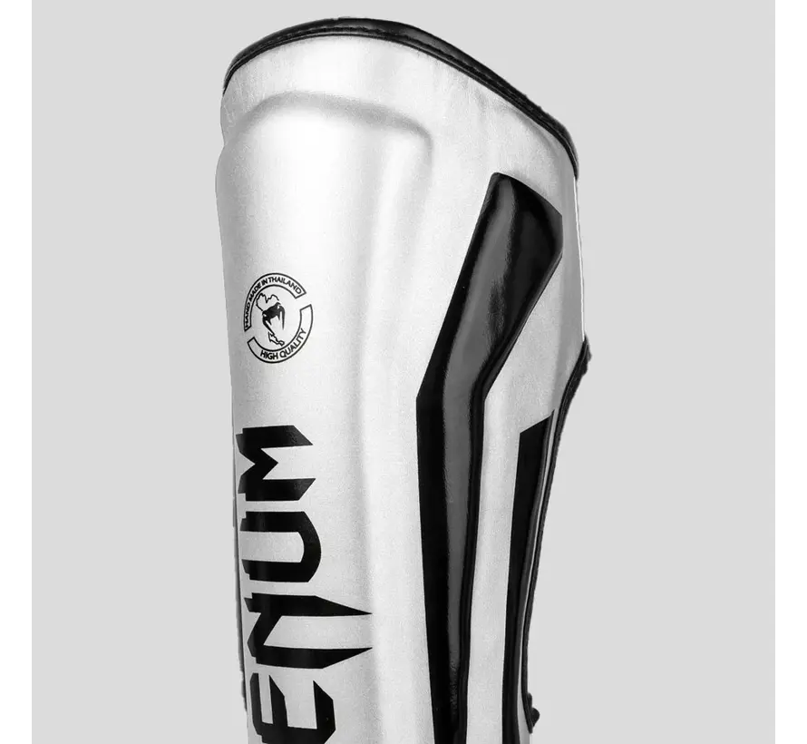 Venum Elite Stand-up scheenbeschermers Zilver/Zwart