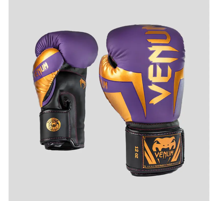 Venum Elite bokshandschoenen, donkerpaars
