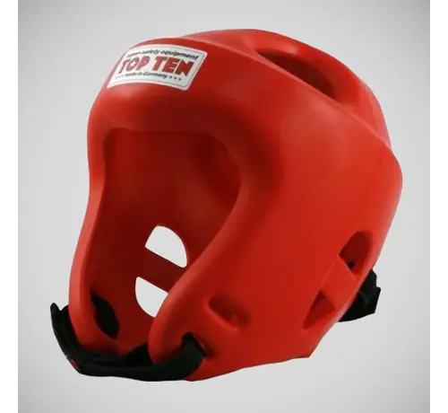 Top Ten Rode Top Ten-hoofdbeschermer voor vechtsporten