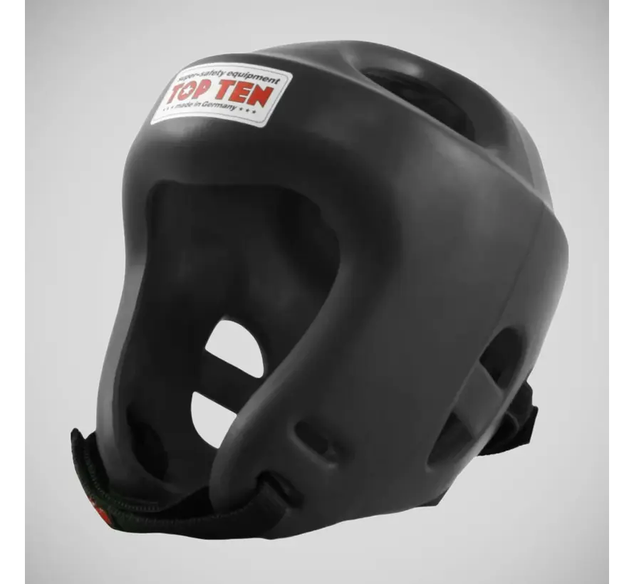 Zwarte Top Ten-hoofdbeschermer voor het vechten