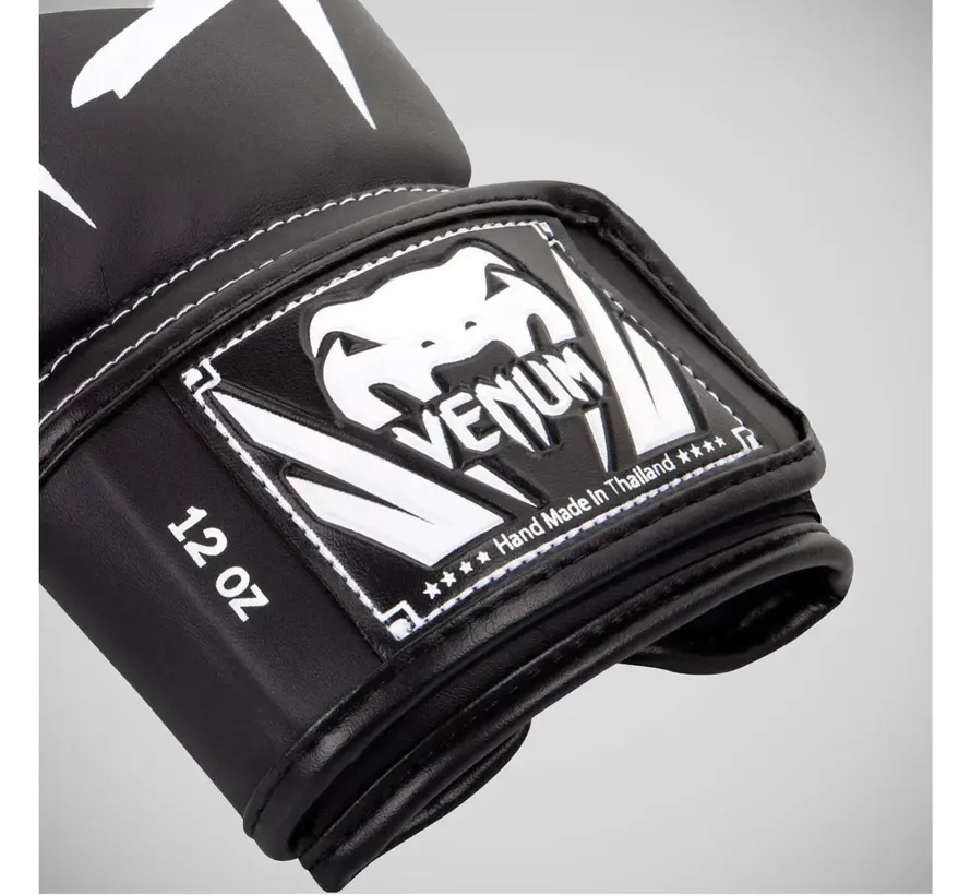 Zwart/witte Venum Elite-bokshandschoenen