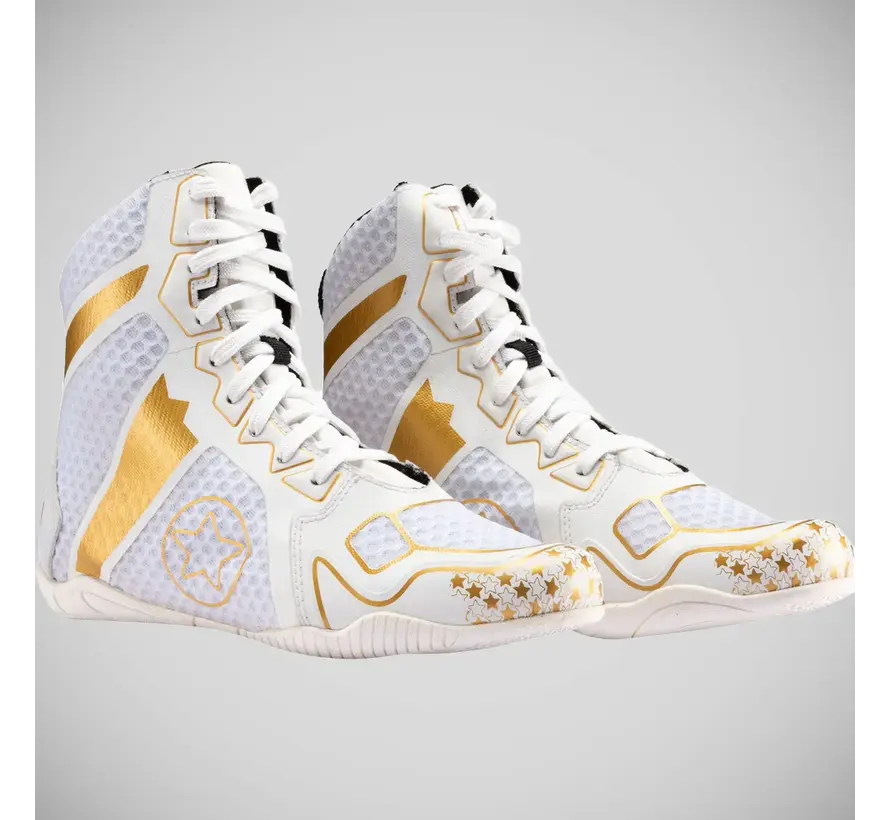 Top Ten Speedmaster boksschoenen wit/goud