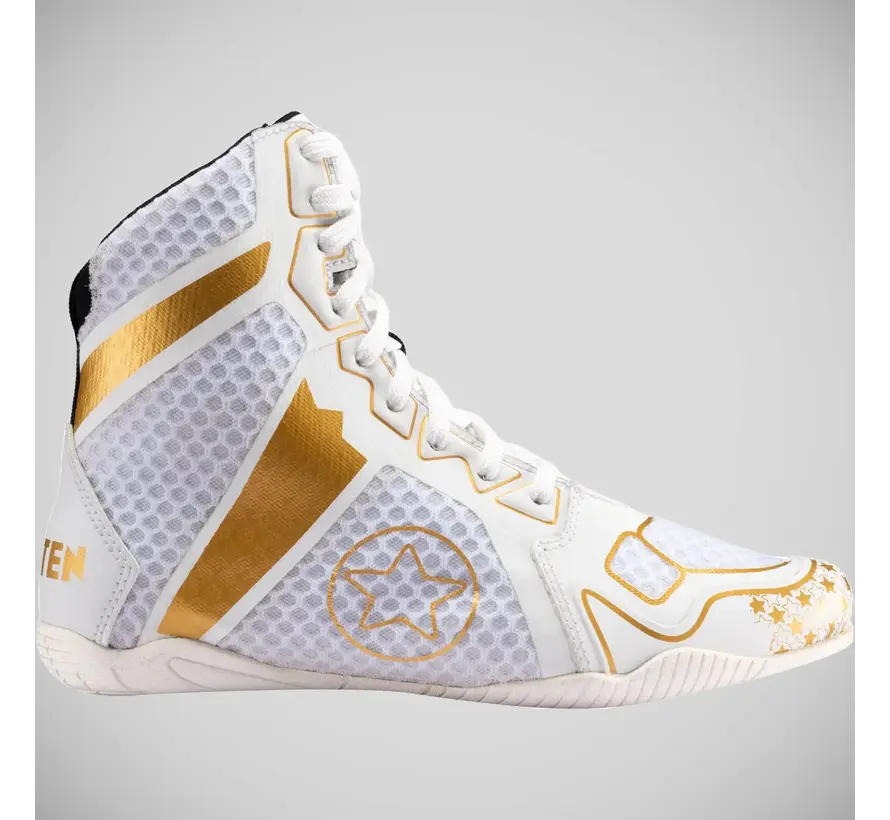 Top Ten Speedmaster boksschoenen wit/goud