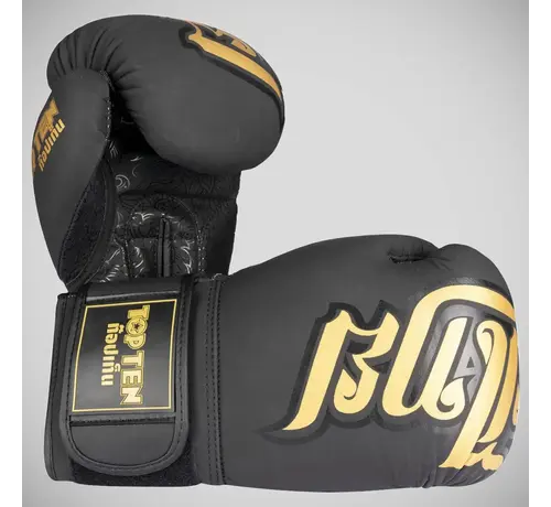 Top Ten Top Ten Nong Han bokshandschoenen zwart/goud
