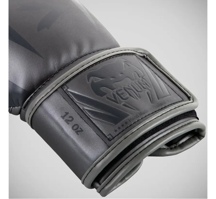 Grijze Venum Elite-bokshandschoenen