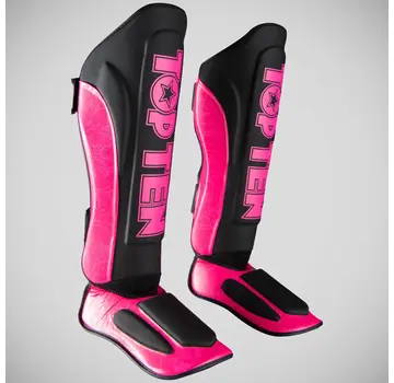 Top Ten Top Ten Dragon Shin- en wreefbeschermer zwart/roze