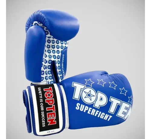 Top Ten Blue Top Ten Superfight-bokshandschoenen