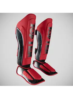 Top Ten Top Ten Dragon Shin- en wreefbeschermer rood/zwart