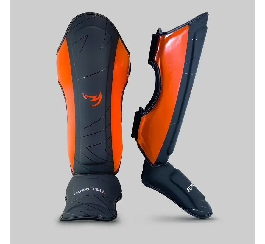 Fumetsu Icon Thaise scheenbeschermers Zwart/Oranje