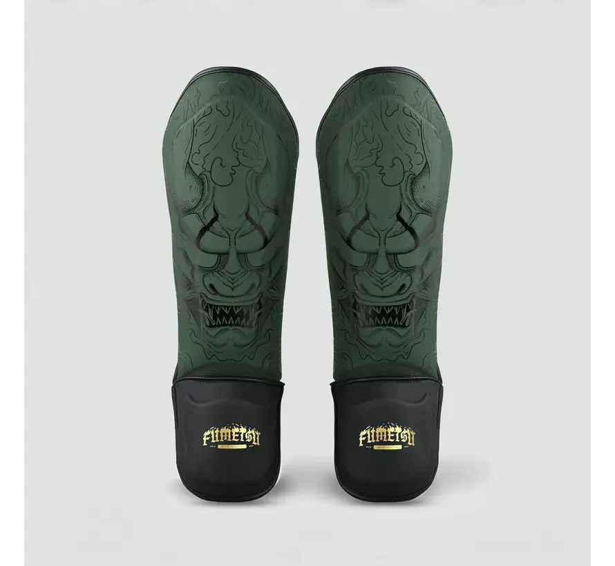 Fumetsu Oni Shin-beschermers kaki/zwart/goud