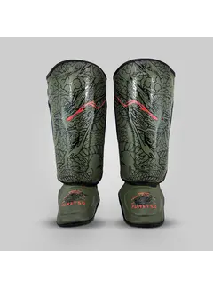 Fumetsu Fumetsu Dragon Slayer scheenbeschermers kaki/oranje