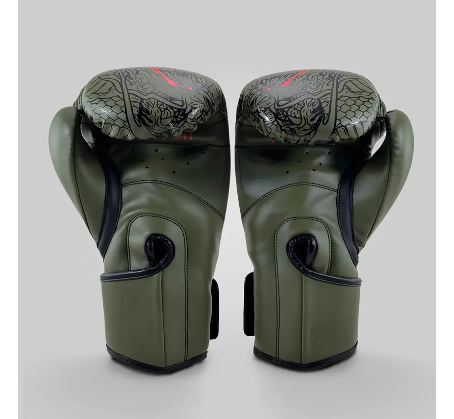 Fumetsu Dragon Slayer bokshandschoenen kaki/oranje