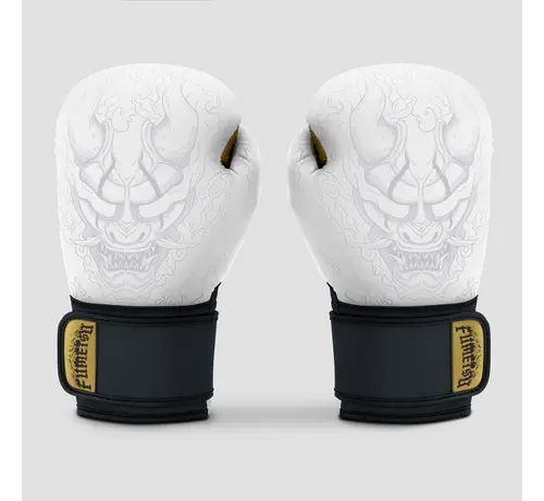 Fumetsu Fumetsu Oni-bokshandschoenen Wit/Zwart/Goud