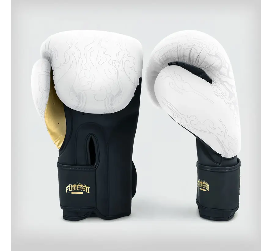 Fumetsu Oni-bokshandschoenen Wit/Zwart/Goud