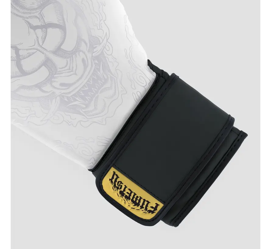 Fumetsu Oni-bokshandschoenen Wit/Zwart/Goud