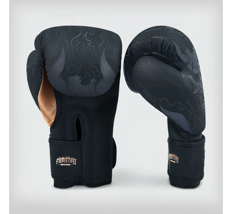 Fumetsu Oni-bokshandschoenen Zwart/Grijs/Brons