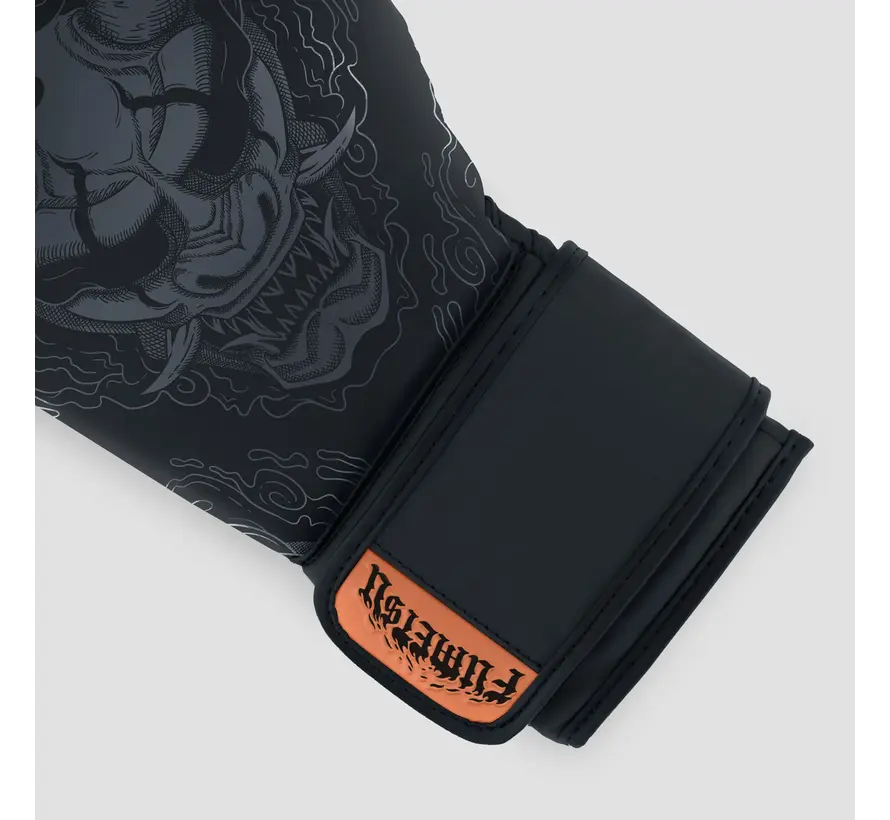 Fumetsu Oni-bokshandschoenen Zwart/Grijs/Brons