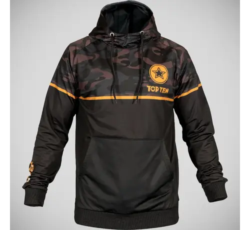 Top Ten Top 10 Black Force-camouflagehoodie – zwart