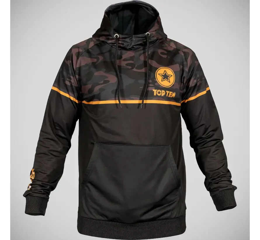 Top 10 Black Force-camouflagehoodie – zwart