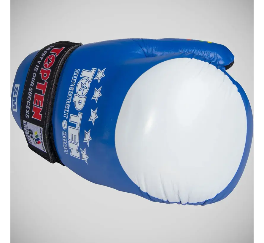 Blauwe Top Ten Open Hand Superfight ITF-handschoenen