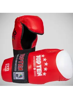 Top Ten Red Top Ten Open Hand Superfight ITF-handschoenen