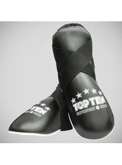 Top Ten Black Top Ten Superfight 3000 leren sneakers