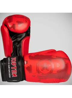 Top Ten Top Ten Power Ink bokshandschoenen rood