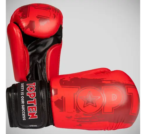 Top Ten Top Ten Power Ink bokshandschoenen rood