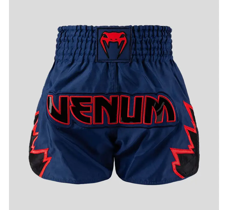 Venum Inferno Muay Thai-short marineblauw/rood/zwart