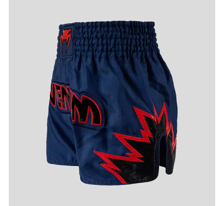 Venum Inferno Muay Thai-short marineblauw/rood/zwart
