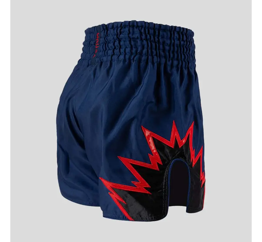Venum Inferno Muay Thai-short marineblauw/rood/zwart