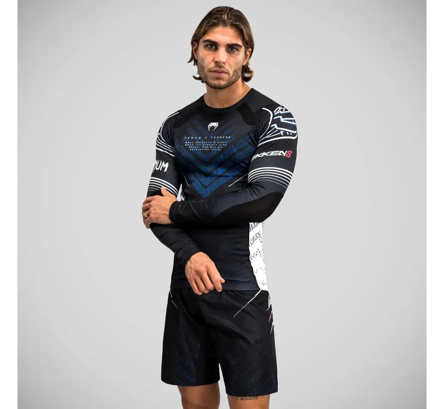 Venum x Tekken 8 Jin Kazama Rash Guard Zwart/Wit