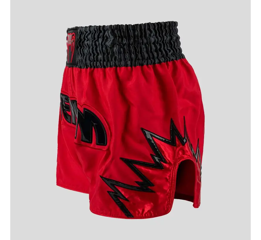 Venum Inferno Muay Thai Shorts Red/Charcoal/Black