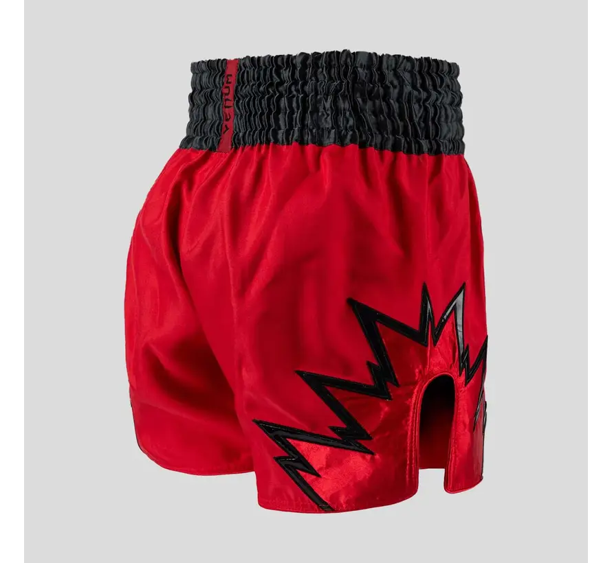 Venum Inferno Muay Thai Shorts Red/Charcoal/Black
