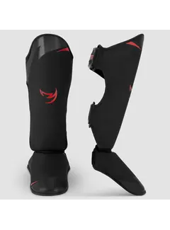 Fumetsu Zwart/rode Fumetsu Ghost S3 Thaise scheenbeschermers