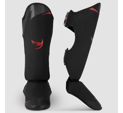 Fumetsu Zwart/rode Fumetsu Ghost S3 Thaise scheenbeschermers