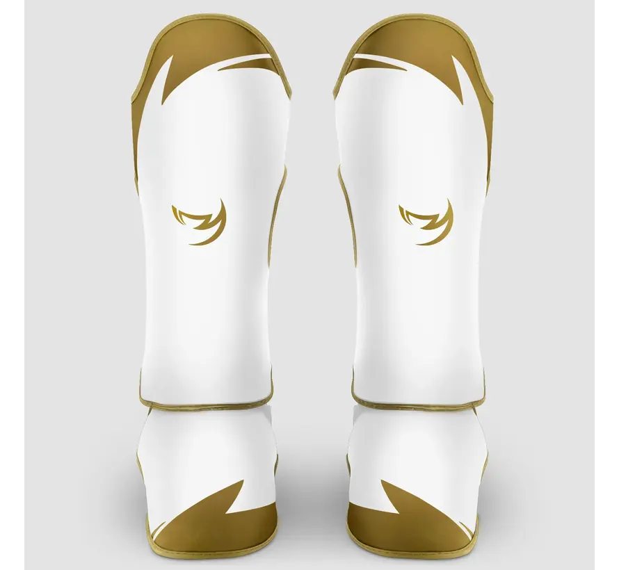 Fumetsu Ghost S3 Thaise scheenbeschermers Wit/Goud