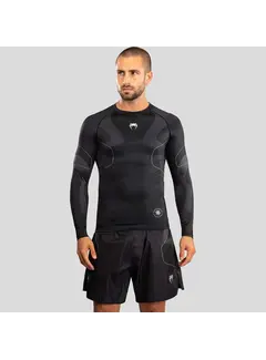Venum Venum Nexus Rashguard met lange mouwen, zwart/zilver