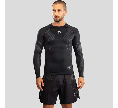 Venum Venum Nexus Rashguard met lange mouwen, zwart/zilver