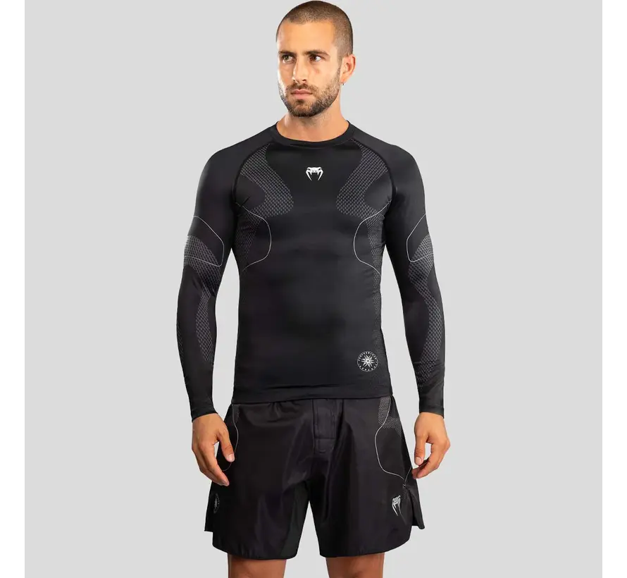Venum Nexus Rashguard met lange mouwen, zwart/zilver