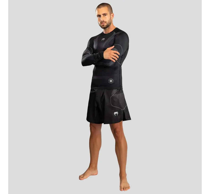 Venum Nexus Rashguard met lange mouwen, zwart/zilver