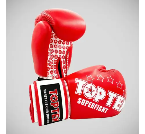 Top Ten Red Top Ten Superfight-bokshandschoenen
