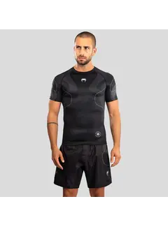 Venum Venum Nexus rashguard met korte mouwen, zwart/zilver