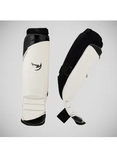 Fumetsu Wit/Zwart/Grijs Fumetsu Ghost S3 MMA-scheenbeschermers