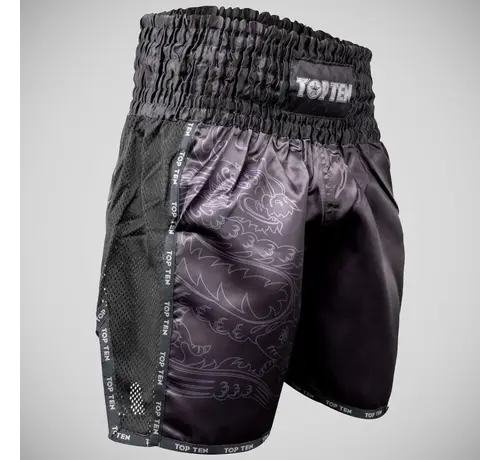 Top Ten Top Ten Dragon kickboksbroek Zwart/Zwart