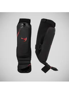 Fumetsu Zwart/rode Fumetsu Ghost S3 MMA-scheenbeschermers