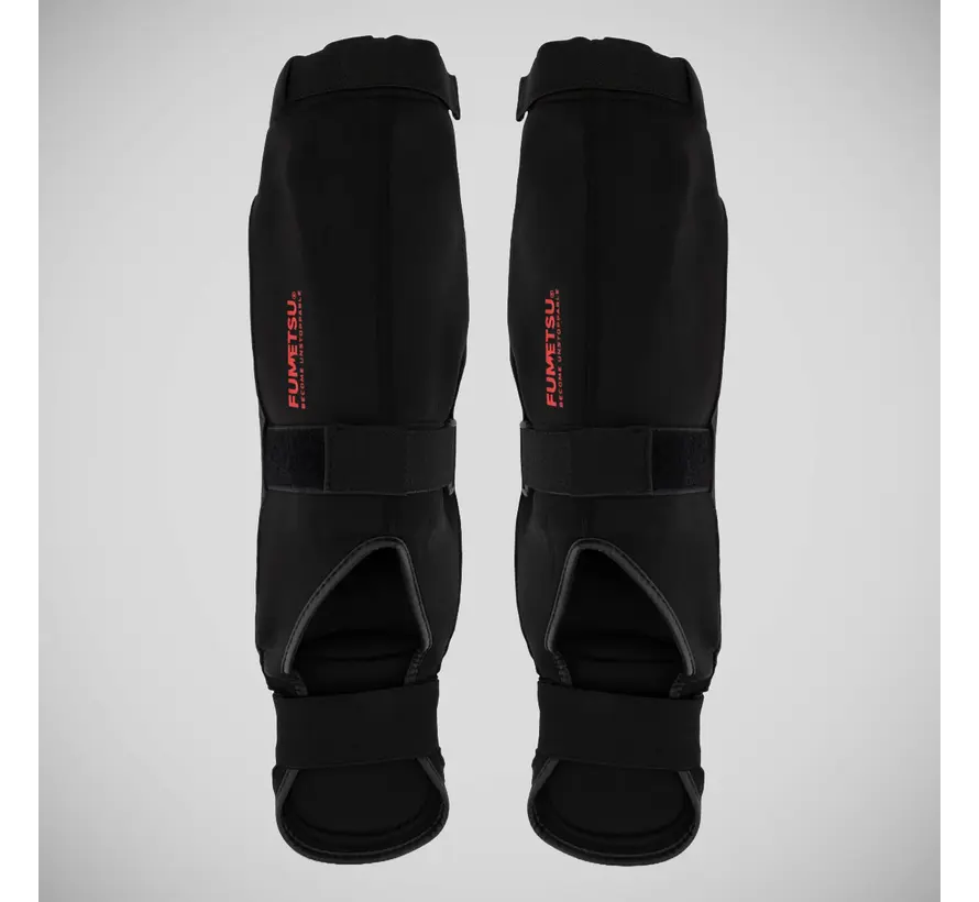 Zwart/rode Fumetsu Ghost S3 MMA-scheenbeschermers