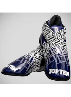 Top Ten Blauw/witte Top Ten Superlight Prism glanzende sneakers