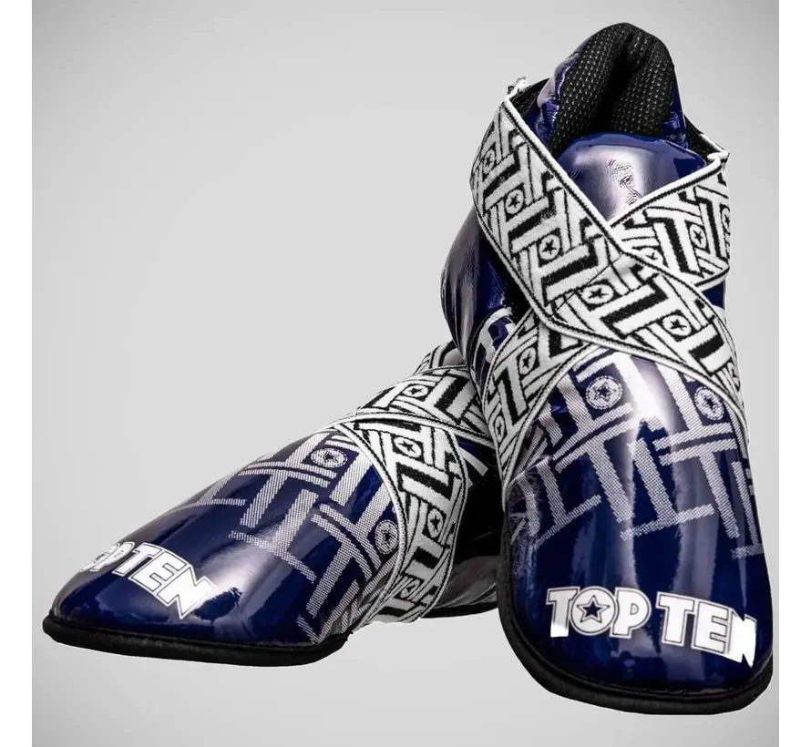 Blauw/witte Top Ten Superlight Prism glanzende sneakers