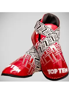 Top Ten Rood/witte Top Ten Superlight Prism glanzende sneakers